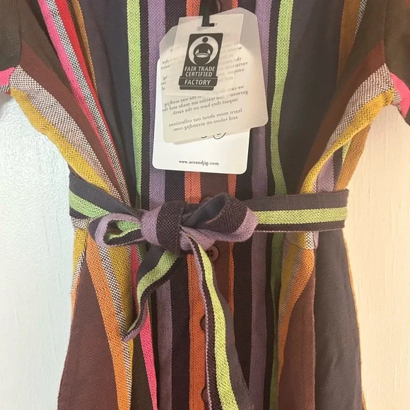 NWT Ace & Jig Greta Dress Mid Button-Down Dress - Picture 4 of 10